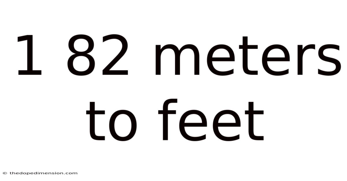 1 82 Meters To Feet