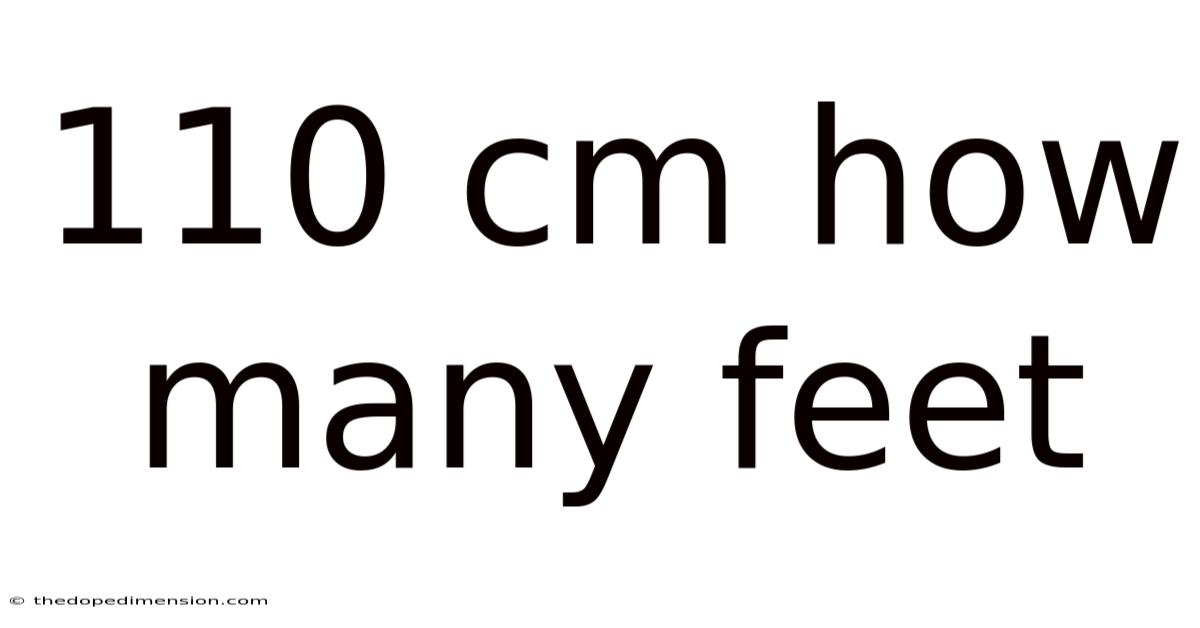 110 Cm How Many Feet