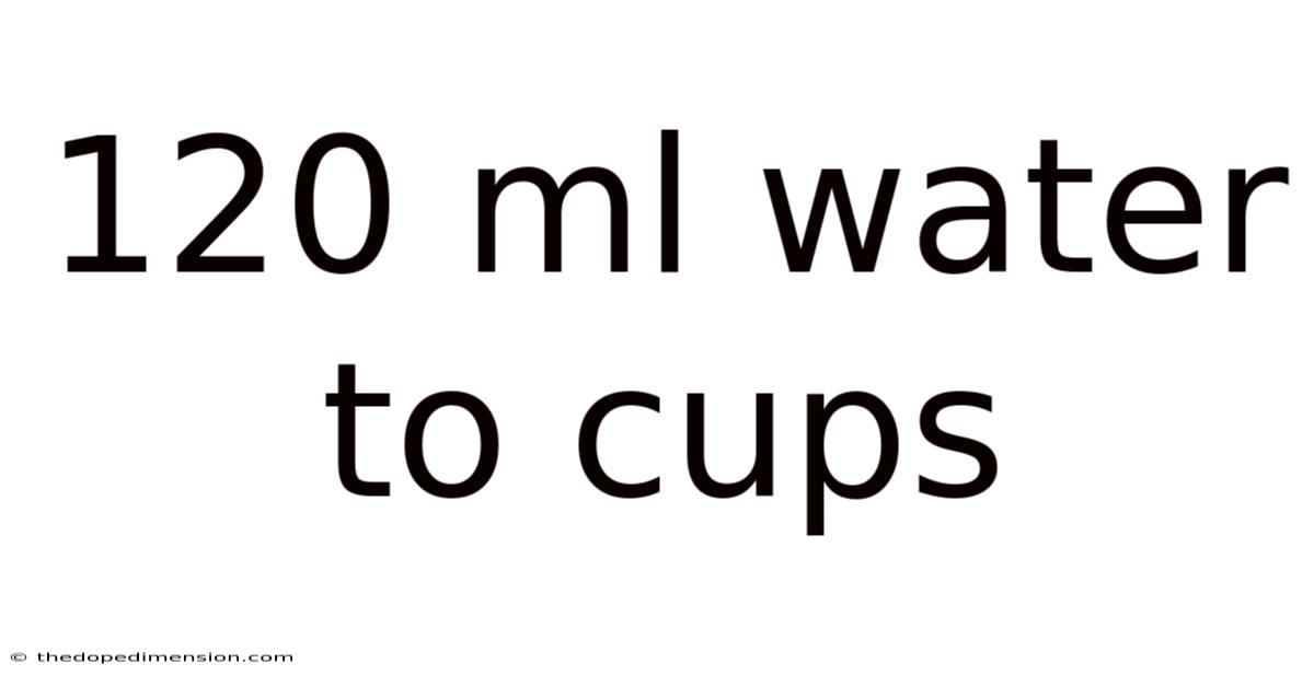 120 Ml Water To Cups