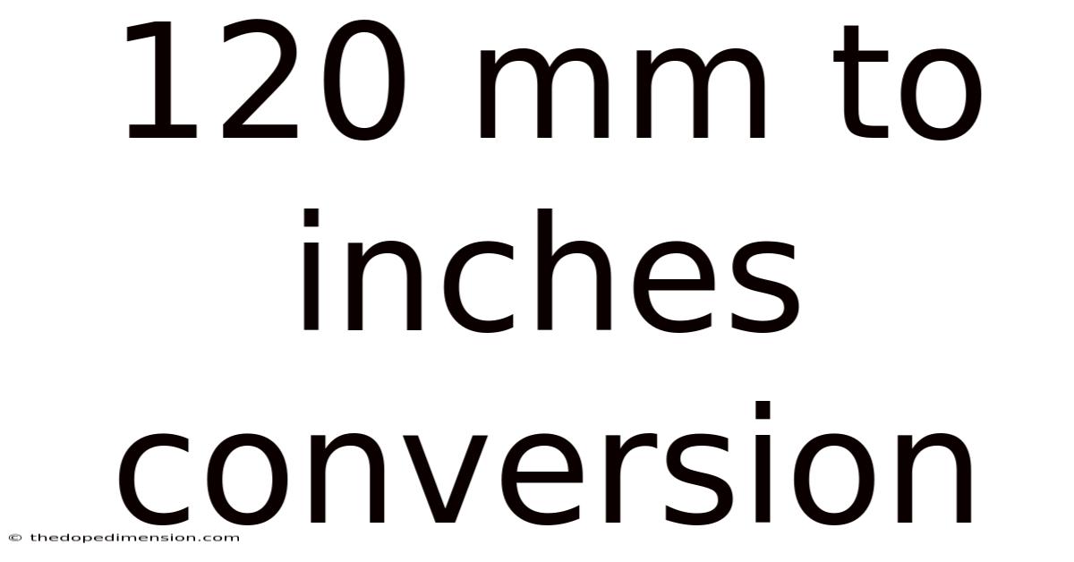 120 Mm To Inches Conversion