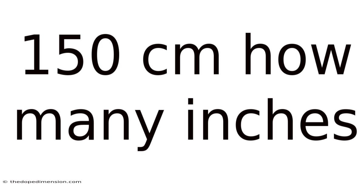 150 Cm How Many Inches