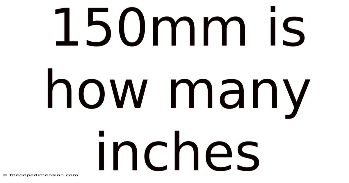 150mm Is How Many Inches
