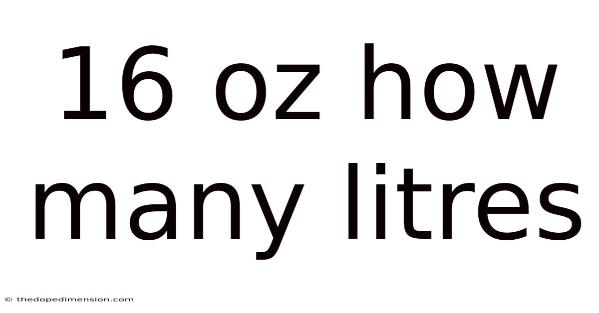 16 Oz How Many Litres