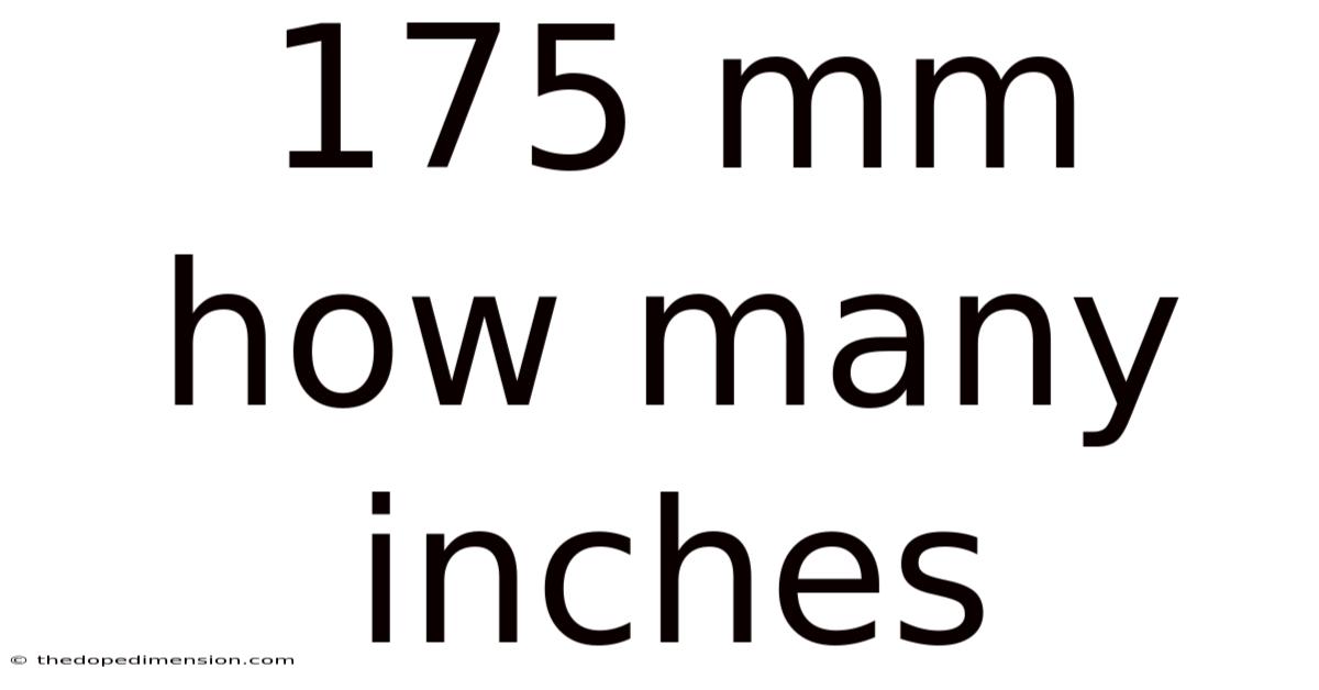 175 Mm How Many Inches