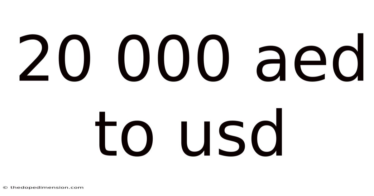 20 000 Aed To Usd