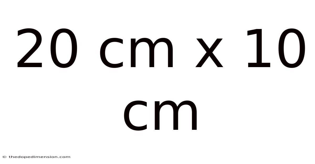 20 Cm X 10 Cm