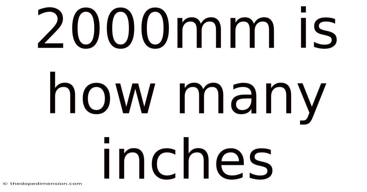2000mm Is How Many Inches