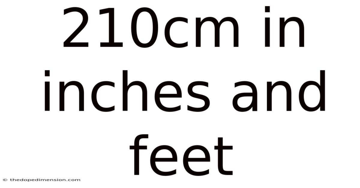 210cm In Inches And Feet
