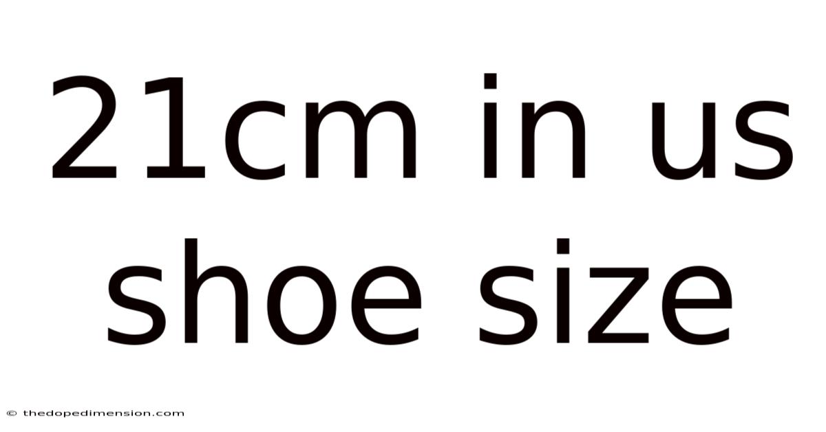 21cm In Us Shoe Size