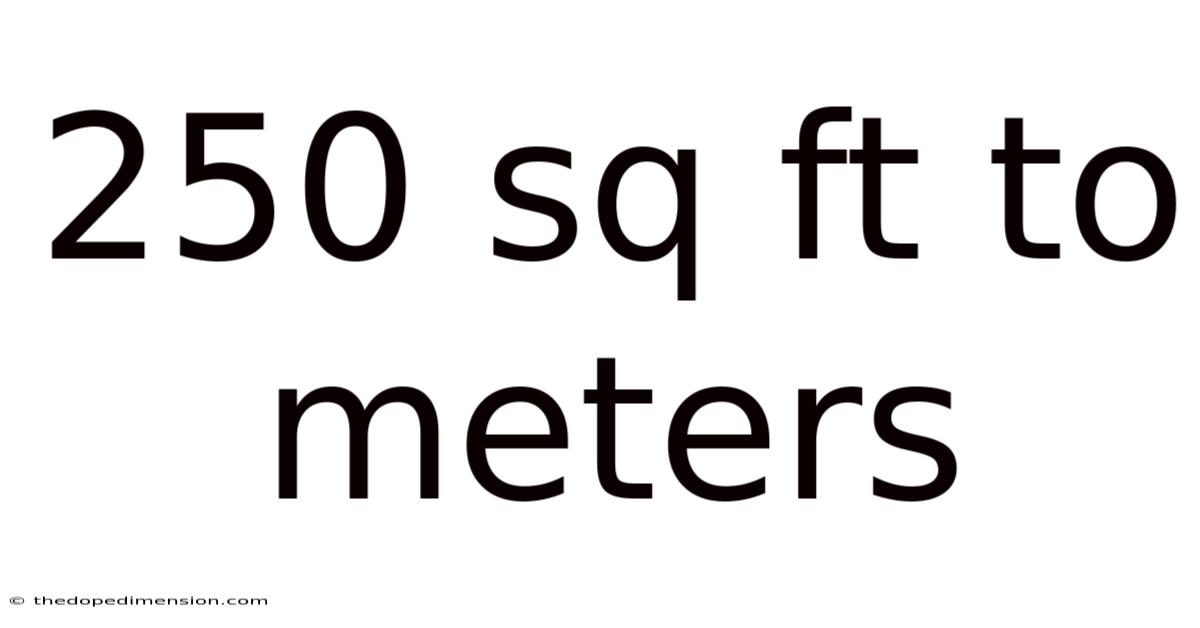 250 Sq Ft To Meters