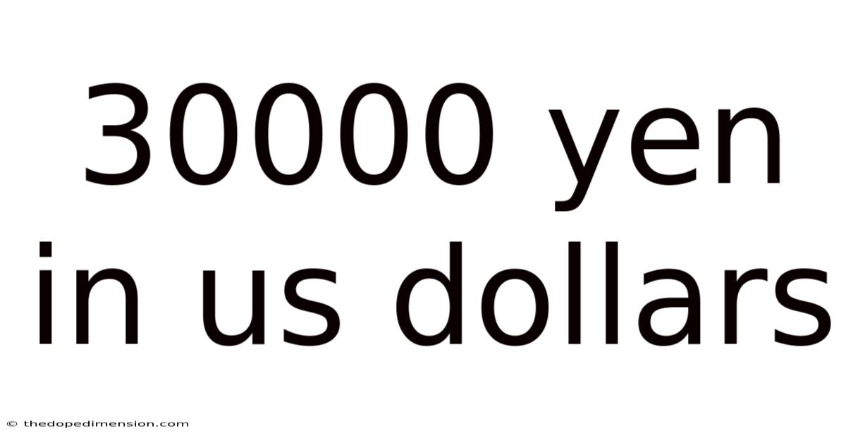 30000 Yen In Us Dollars