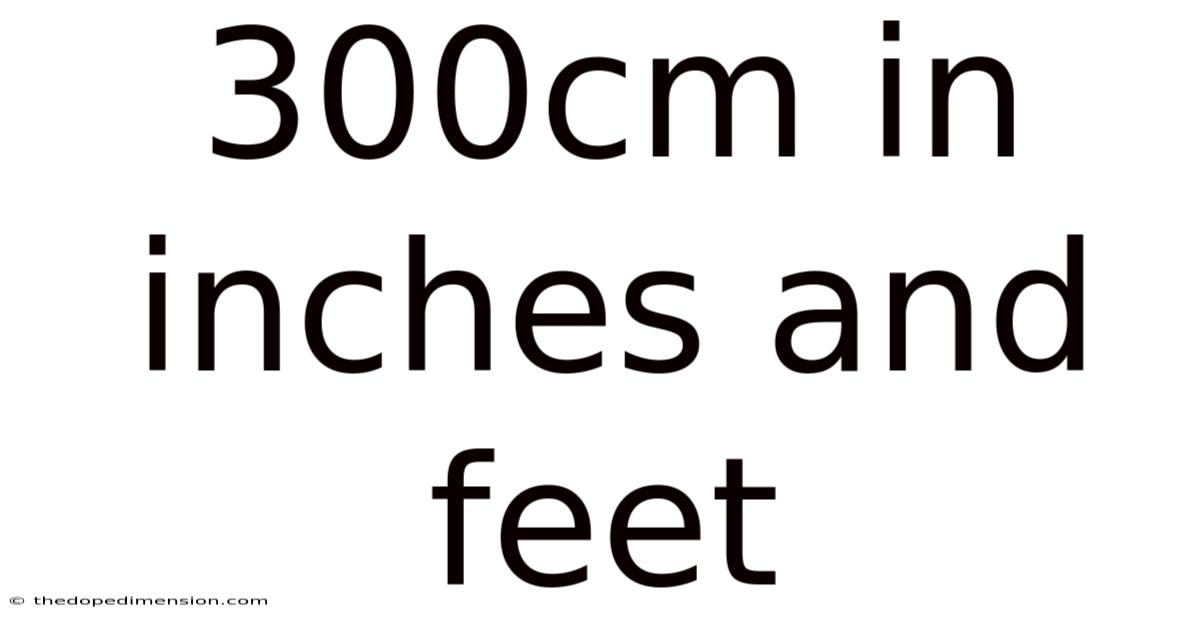 300cm In Inches And Feet