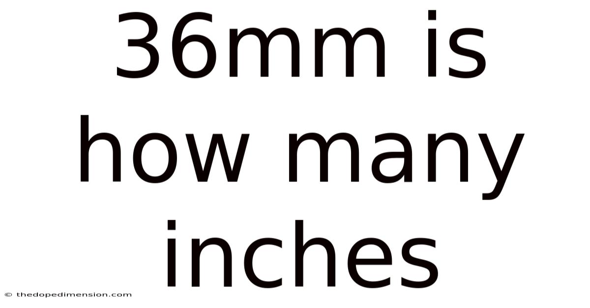 36mm Is How Many Inches