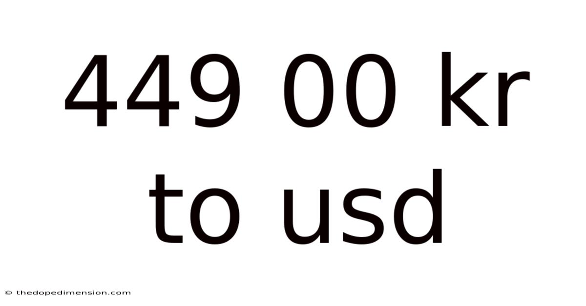 449 00 Kr To Usd