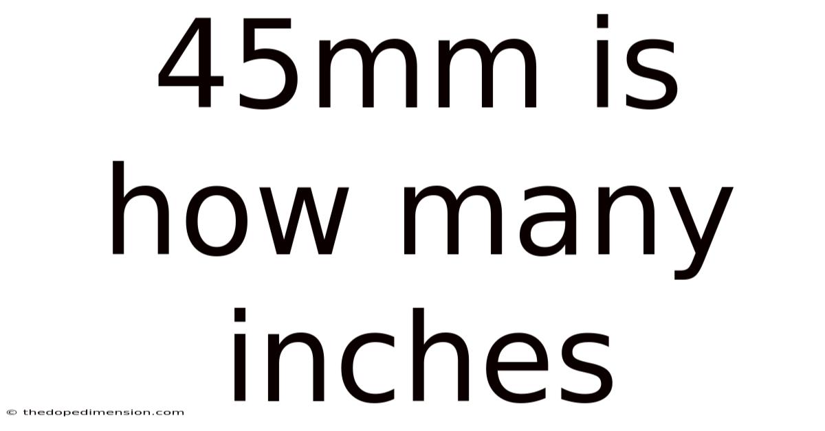 45mm Is How Many Inches