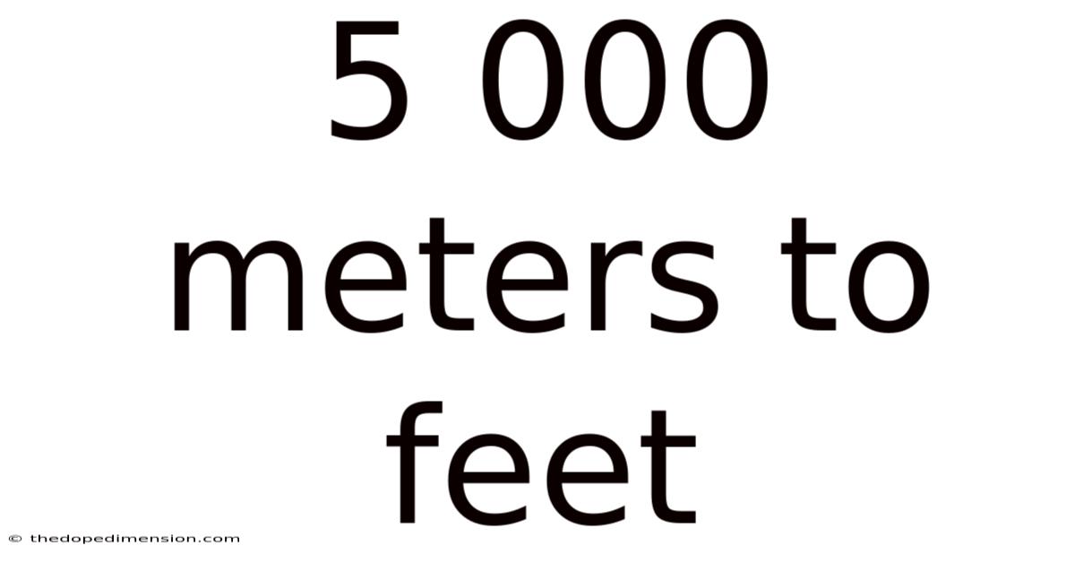 5 000 Meters To Feet
