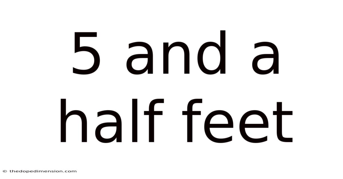5 And A Half Feet