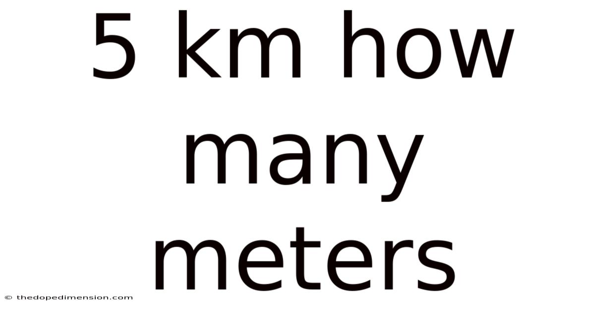 5 Km How Many Meters
