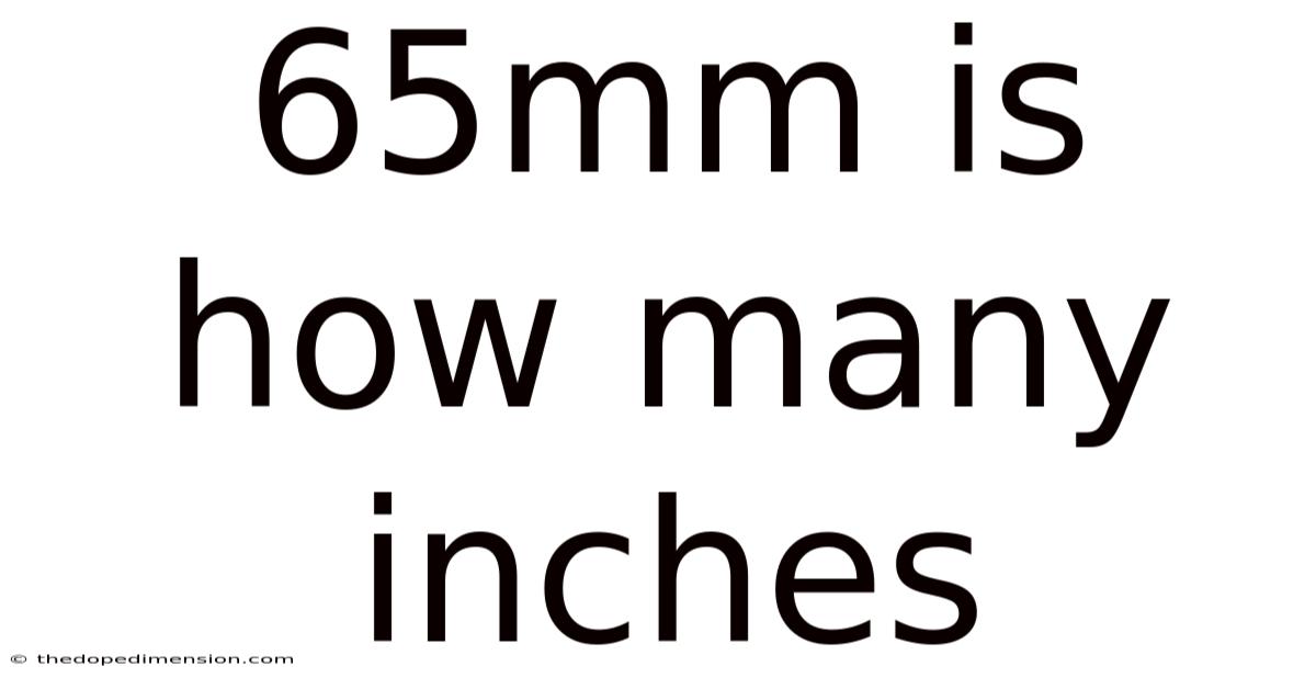 65mm Is How Many Inches