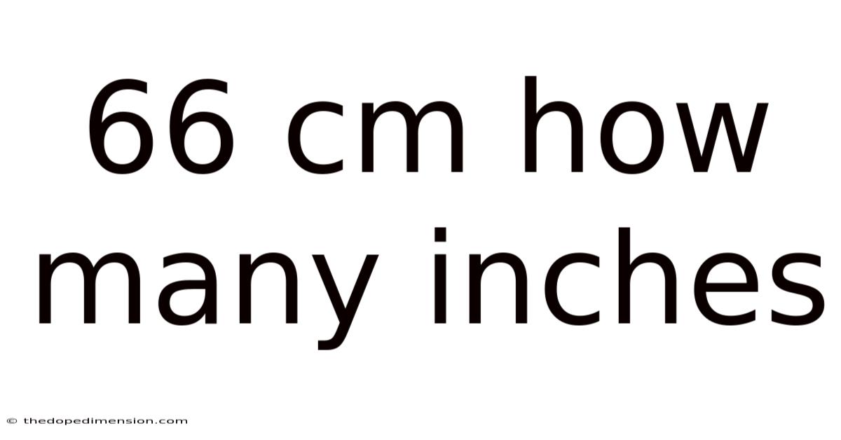 66 Cm How Many Inches