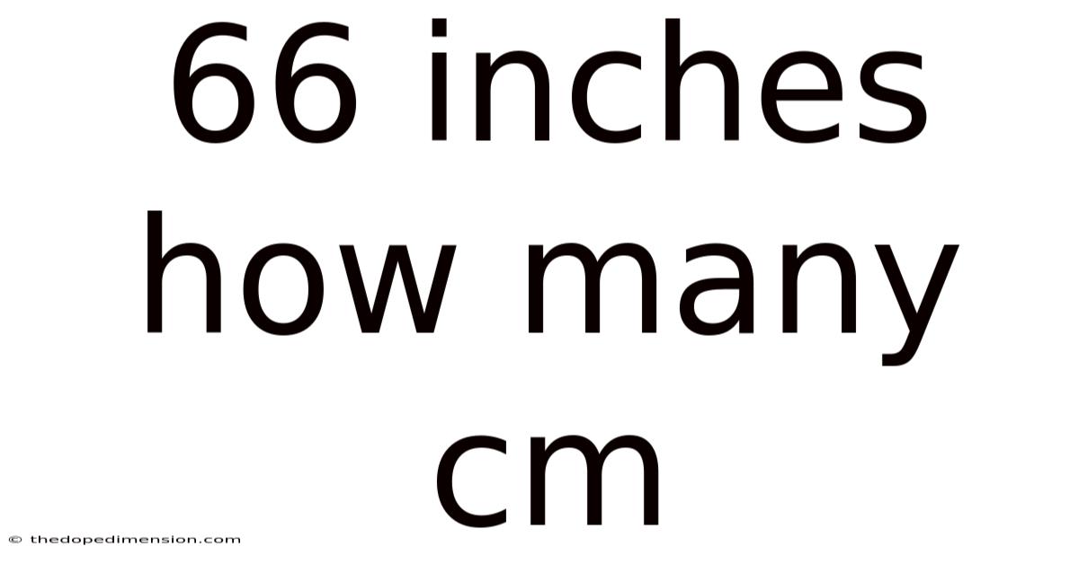 66 Inches How Many Cm