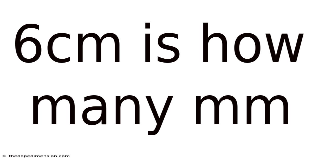 6cm Is How Many Mm