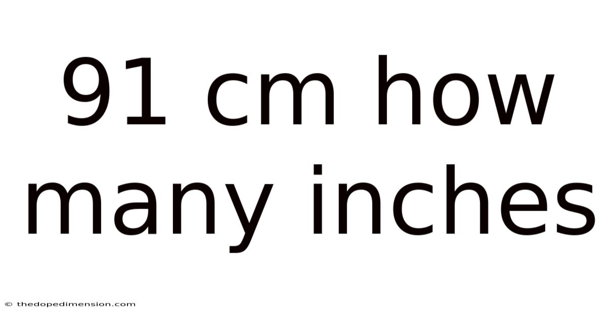 91 Cm How Many Inches