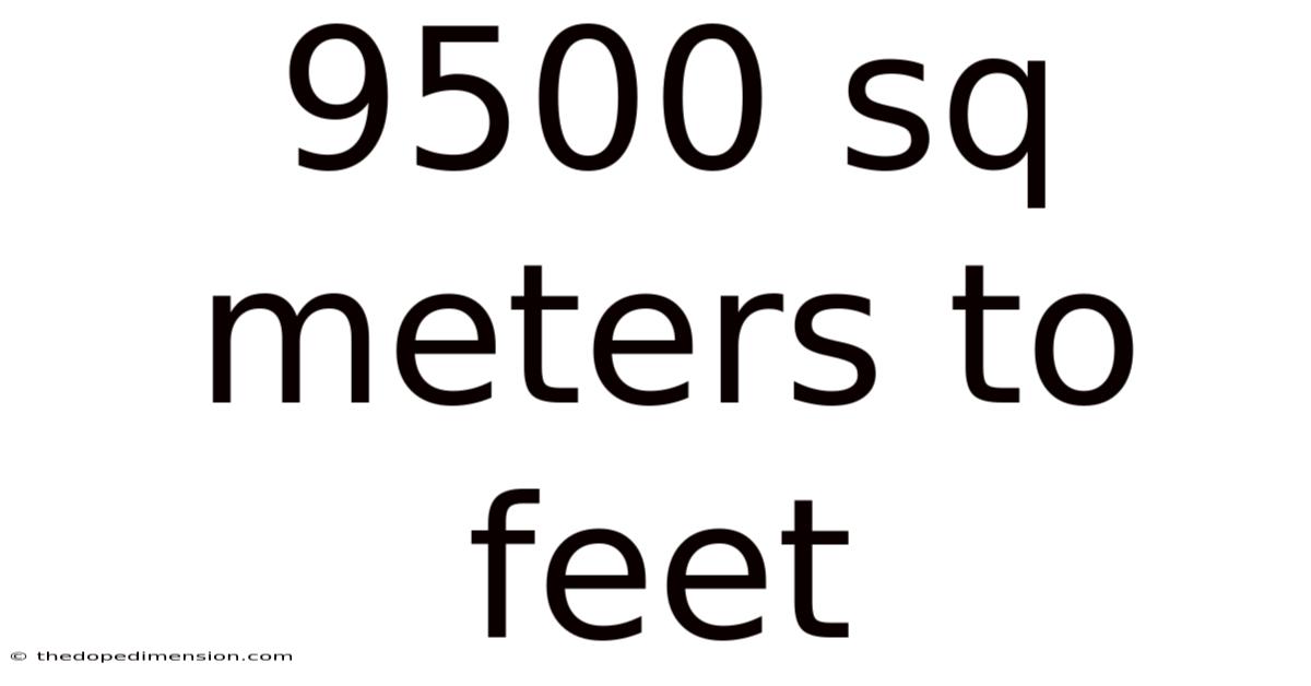 9500 Sq Meters To Feet