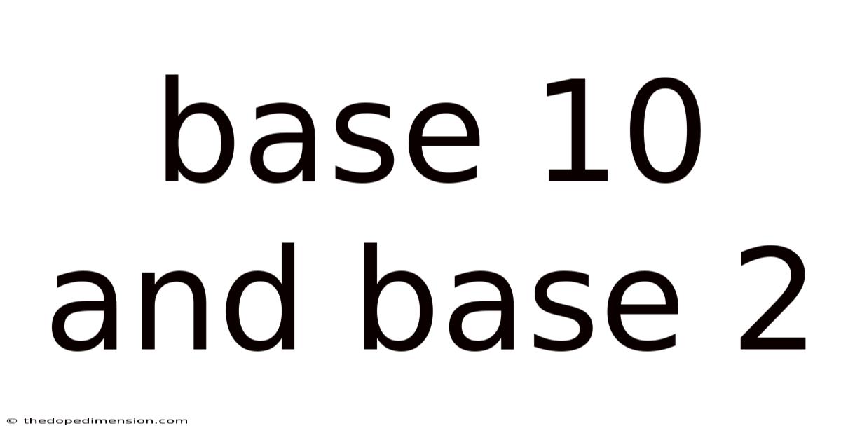 Base 10 And Base 2