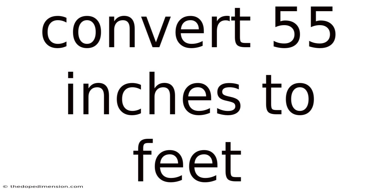 Convert 55 Inches To Feet