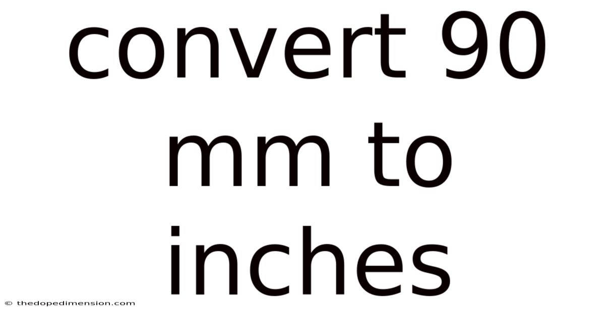 Convert 90 Mm To Inches