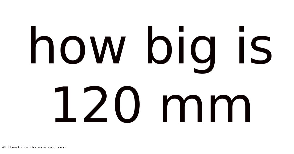 How Big Is 120 Mm