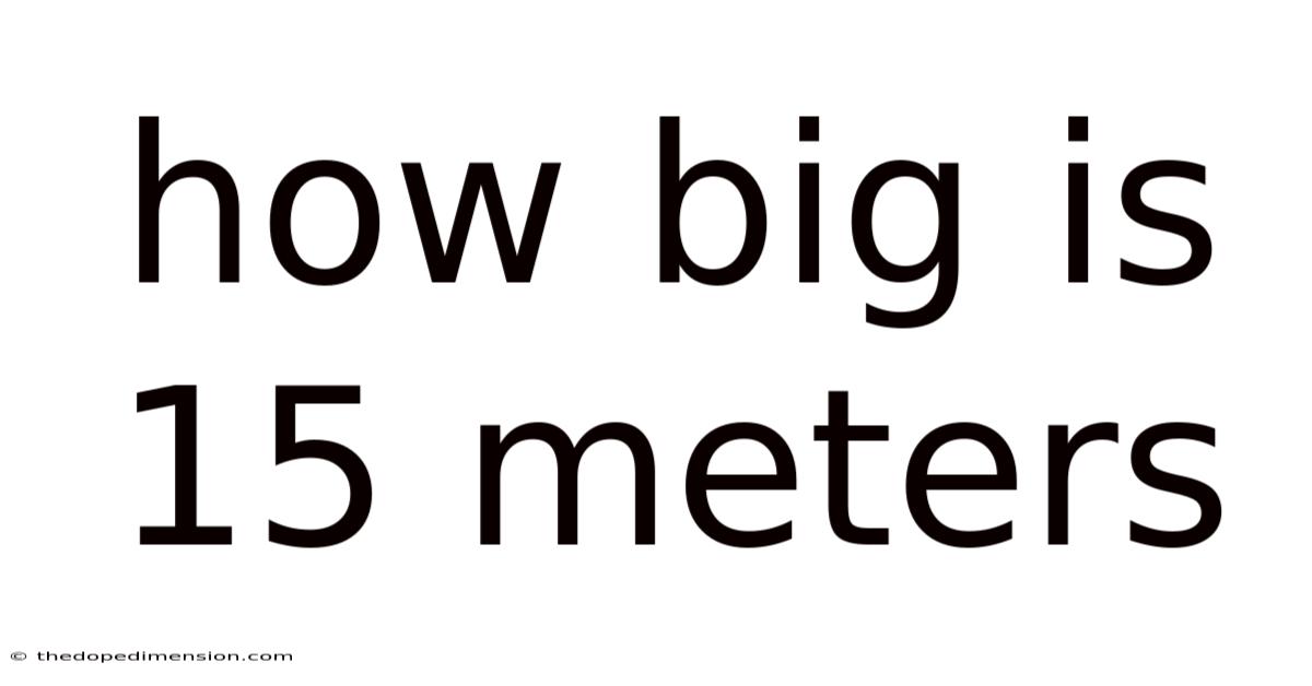 How Big Is 15 Meters