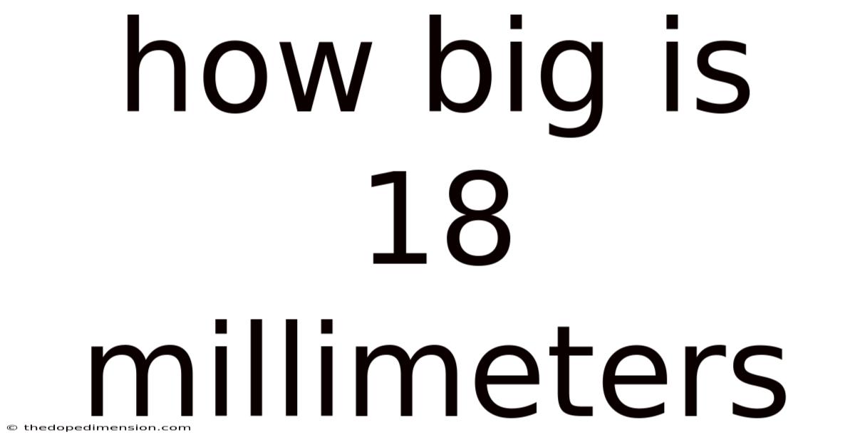 How Big Is 18 Millimeters