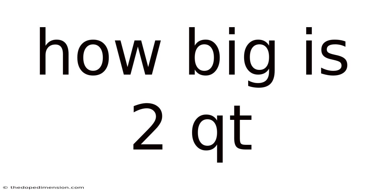 How Big Is 2 Qt