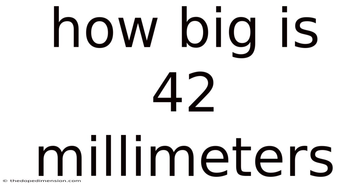 How Big Is 42 Millimeters