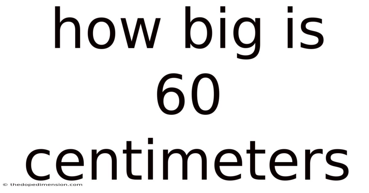 How Big Is 60 Centimeters