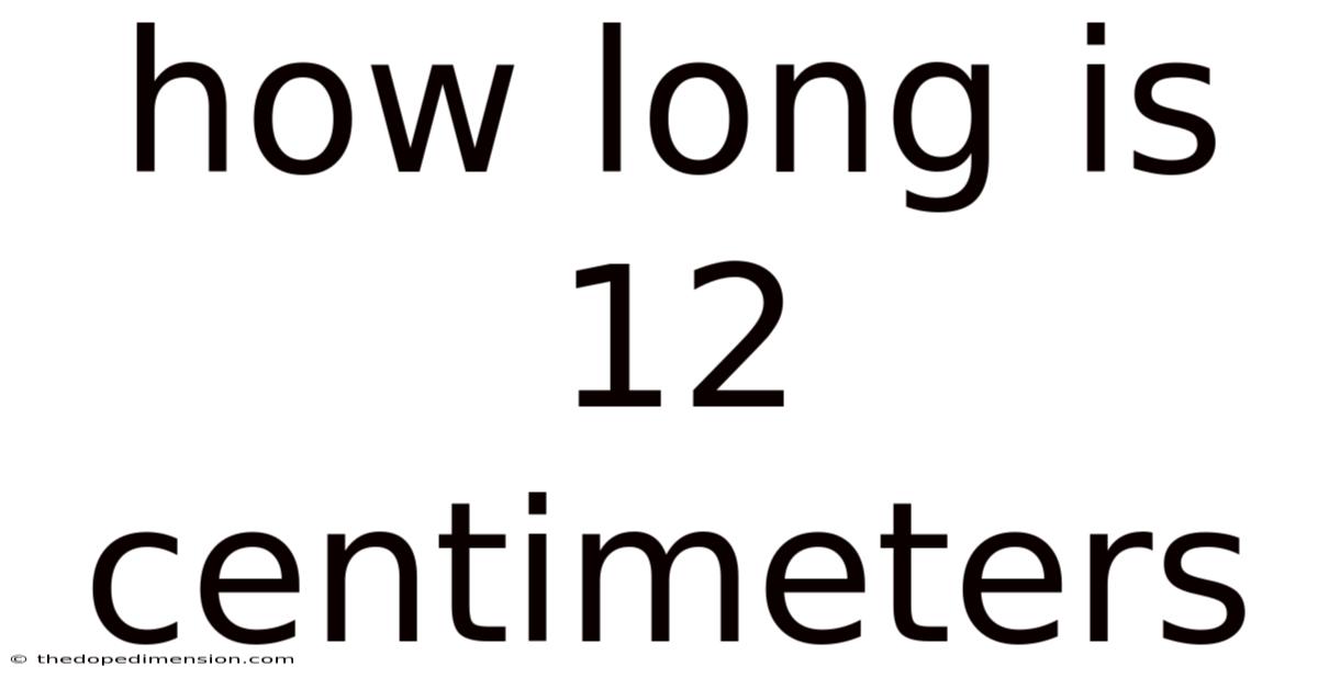 How Long Is 12 Centimeters
