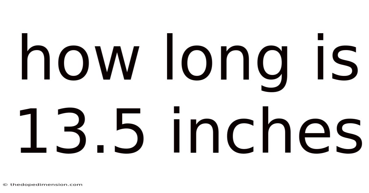 How Long Is 13.5 Inches