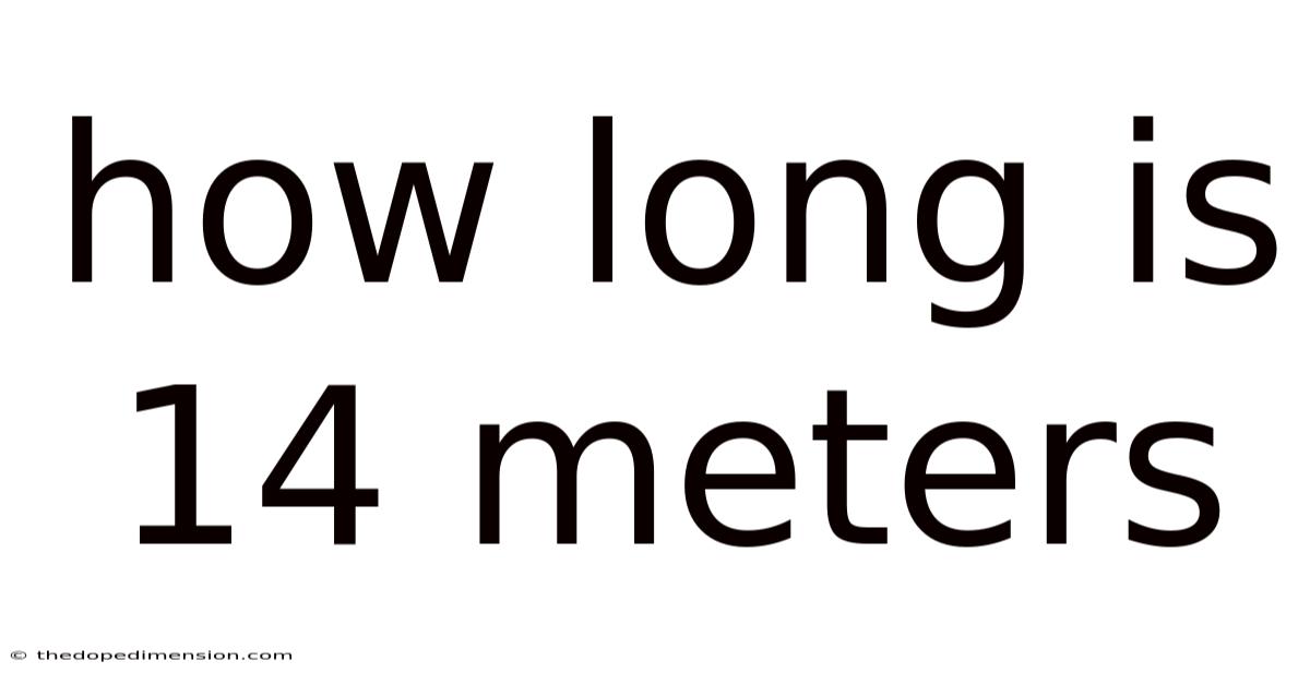 How Long Is 14 Meters
