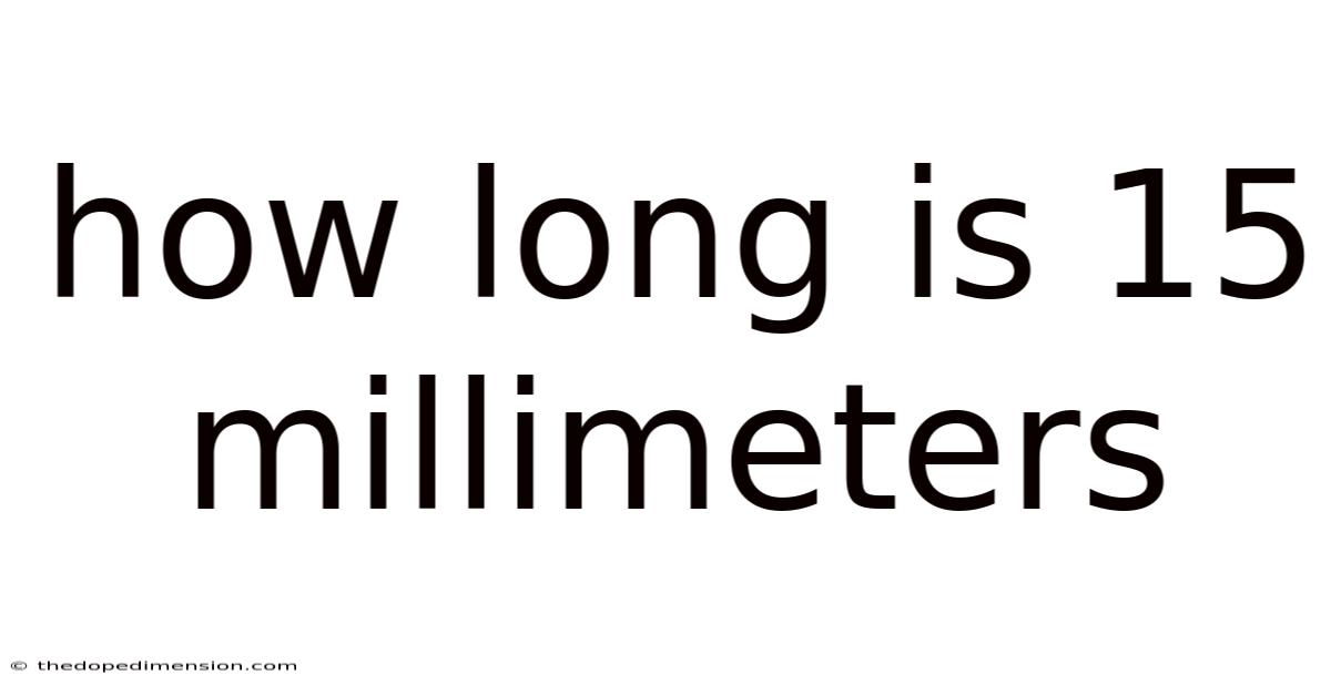 How Long Is 15 Millimeters