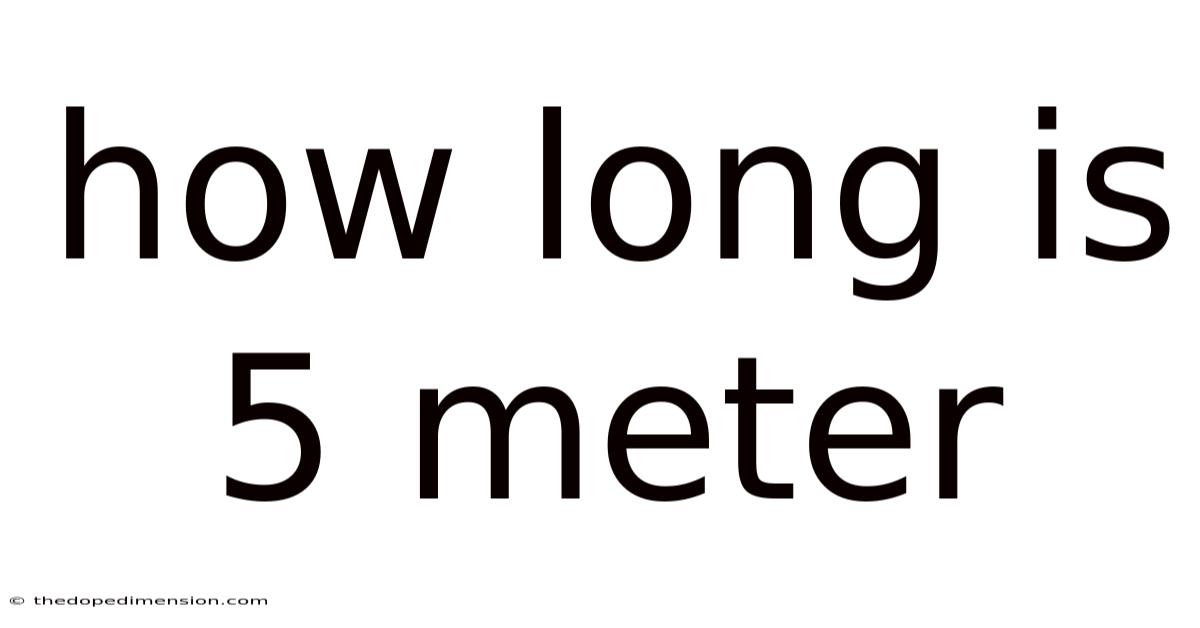 How Long Is 5 Meter