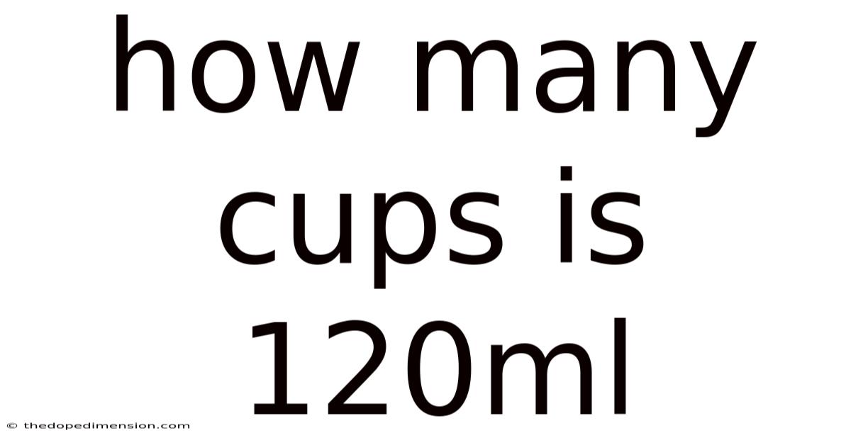 How Many Cups Is 120ml