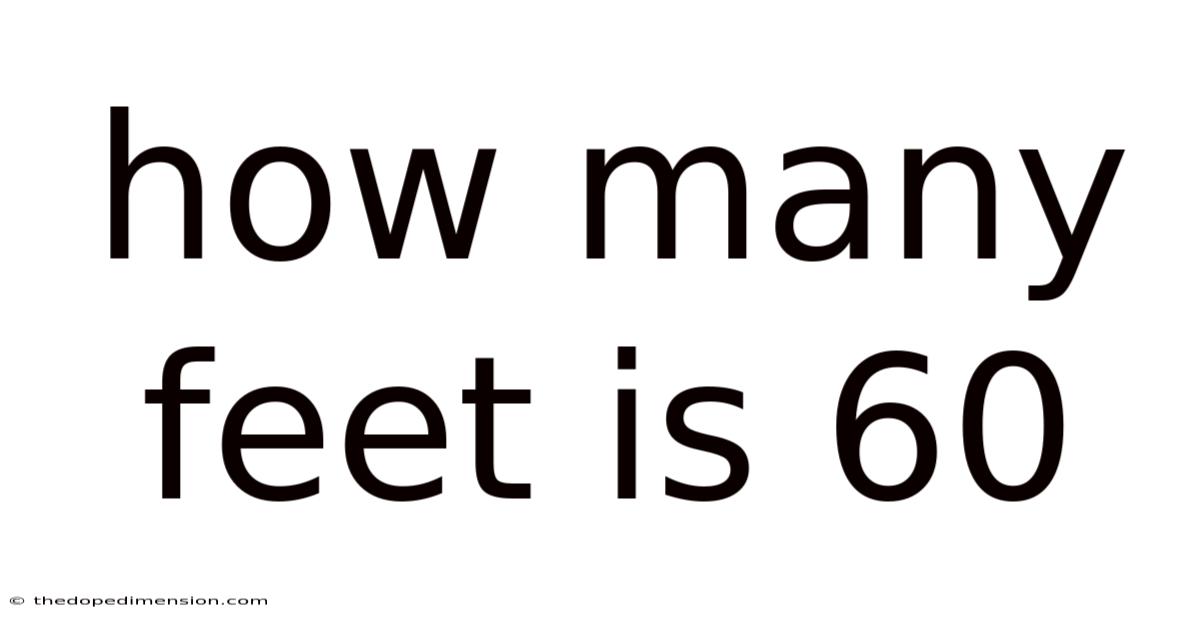 How Many Feet Is 60