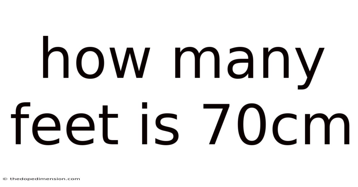 How Many Feet Is 70cm