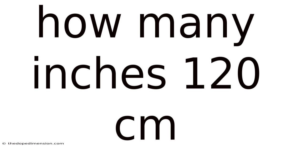 How Many Inches 120 Cm