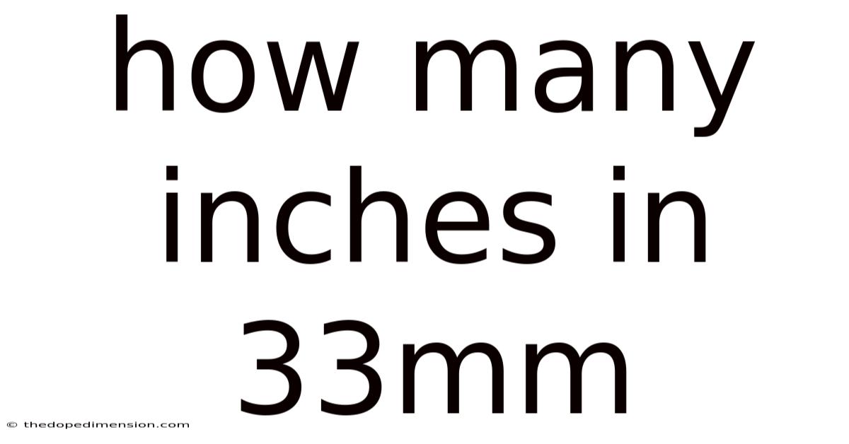 How Many Inches In 33mm