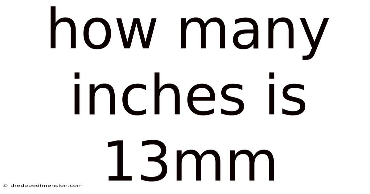 How Many Inches Is 13mm