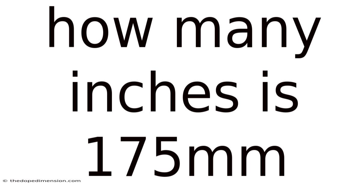 How Many Inches Is 175mm