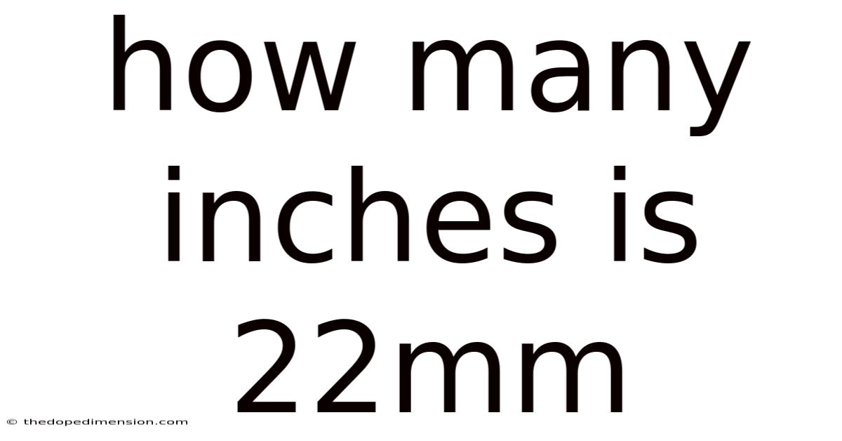 How Many Inches Is 22mm